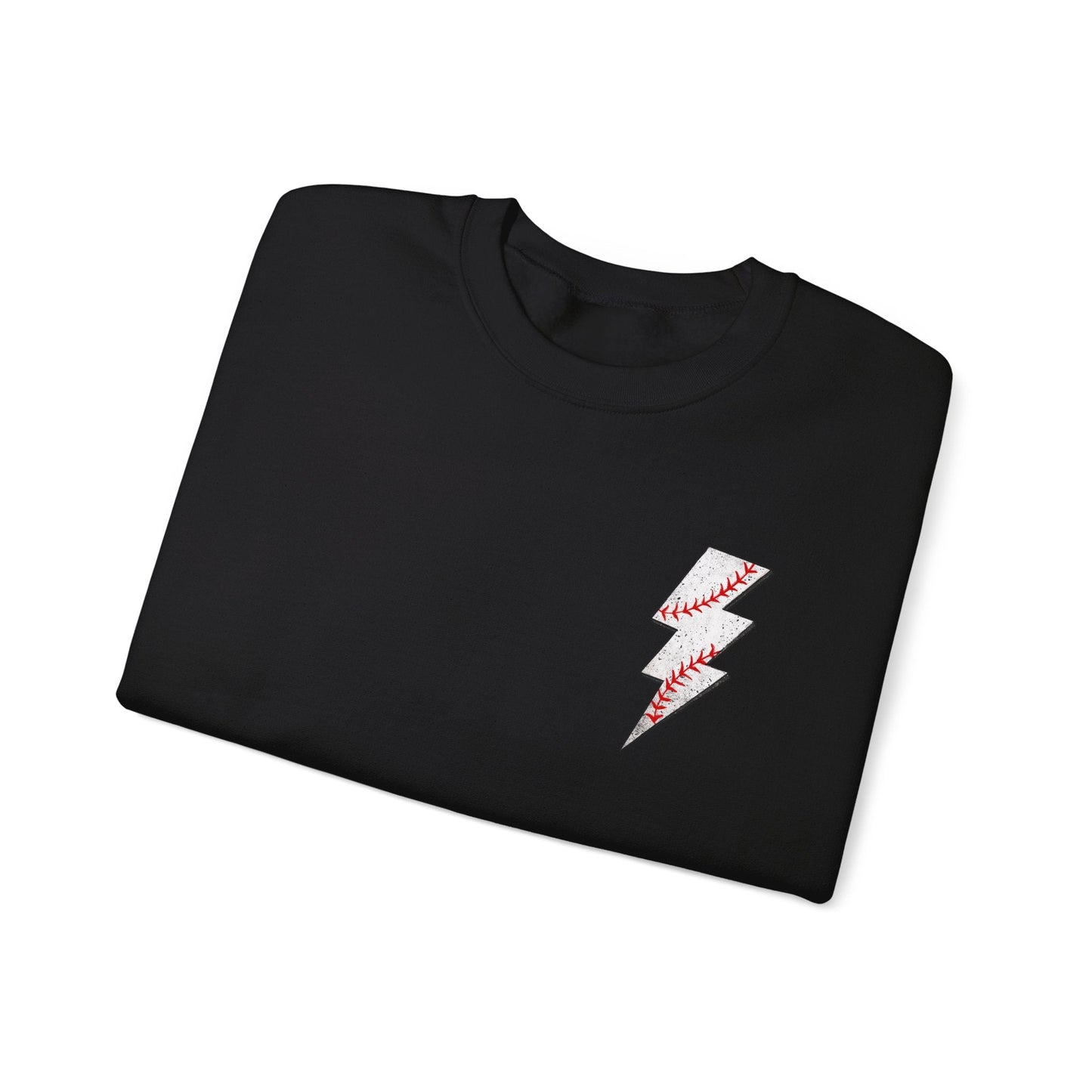 Baseball Lightning Bolt F/B Heavy Blend™ Crewneck Sweatshirt