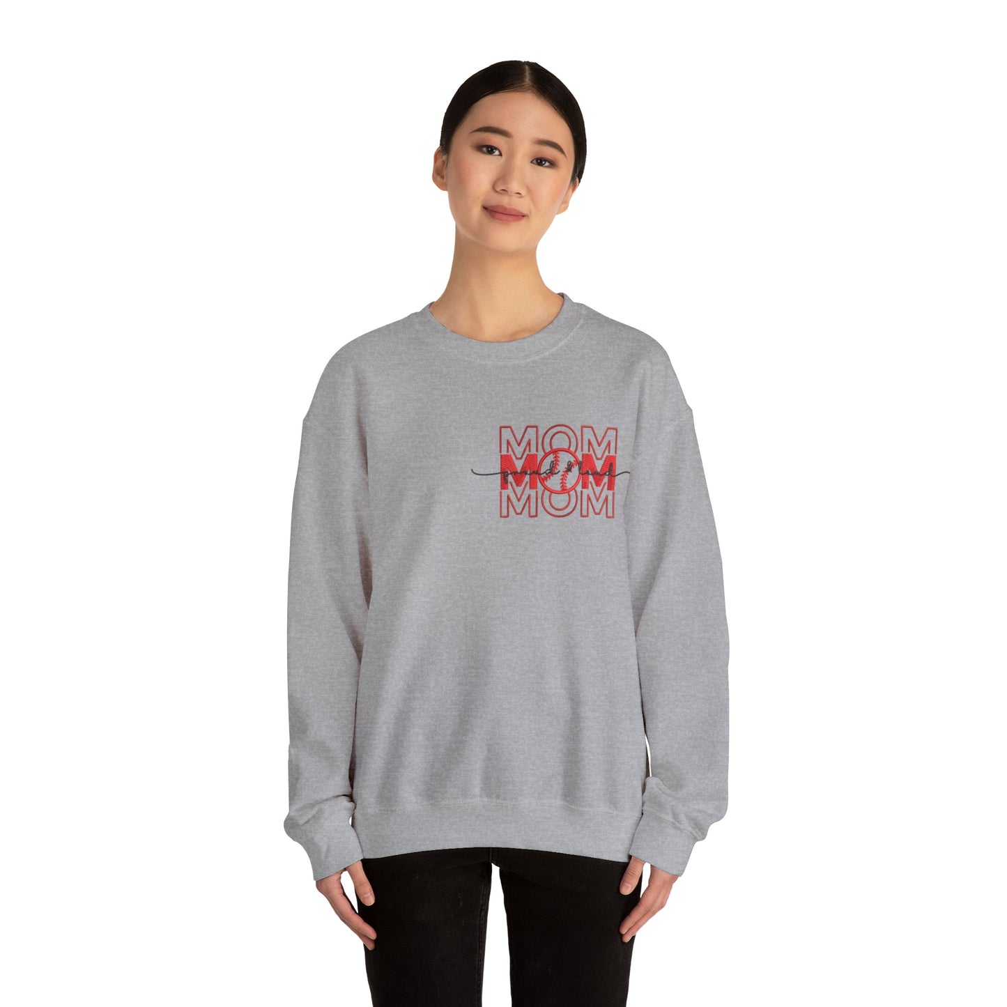 Mom Baseball Heavy Blend™ Crewneck Sweatshirt