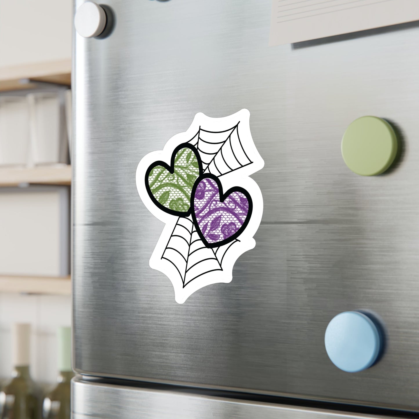 Halloween Lace Hearts Sticker