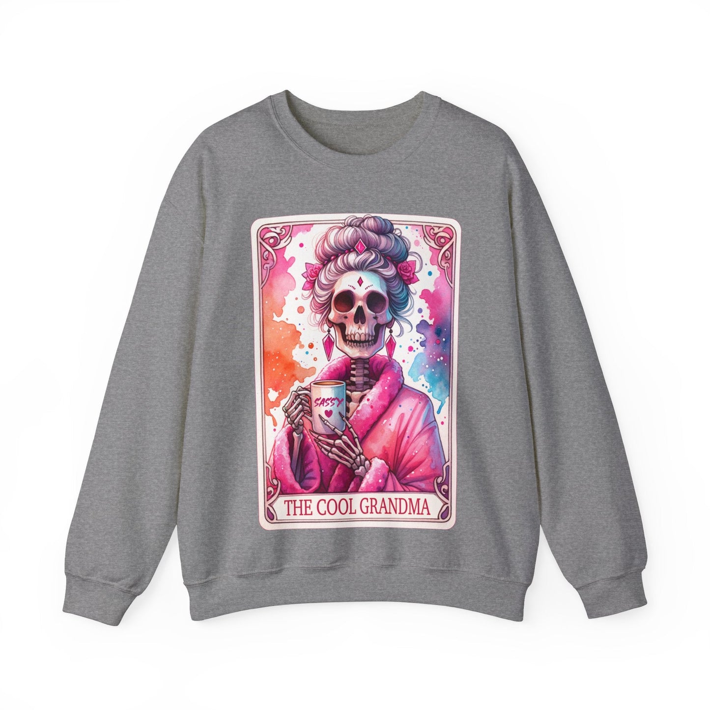 Cool Grandma Tarot Card Heavy Blend™ Crewneck Sweatshirt