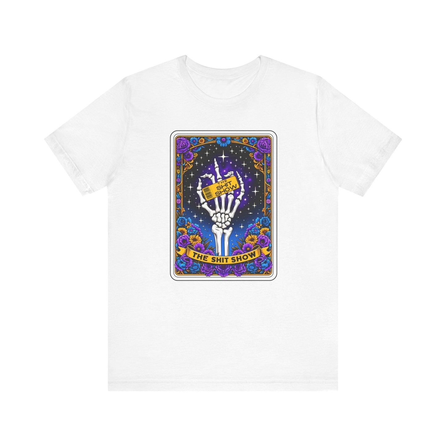 The Shit Show Tarot Card Jersey Short Sleeve Tee