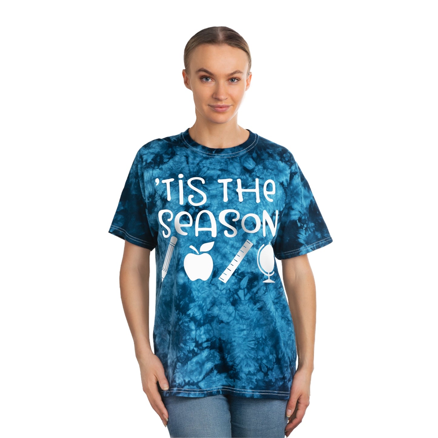 Tis the School Season- Tie-Dye Tee, Crystal