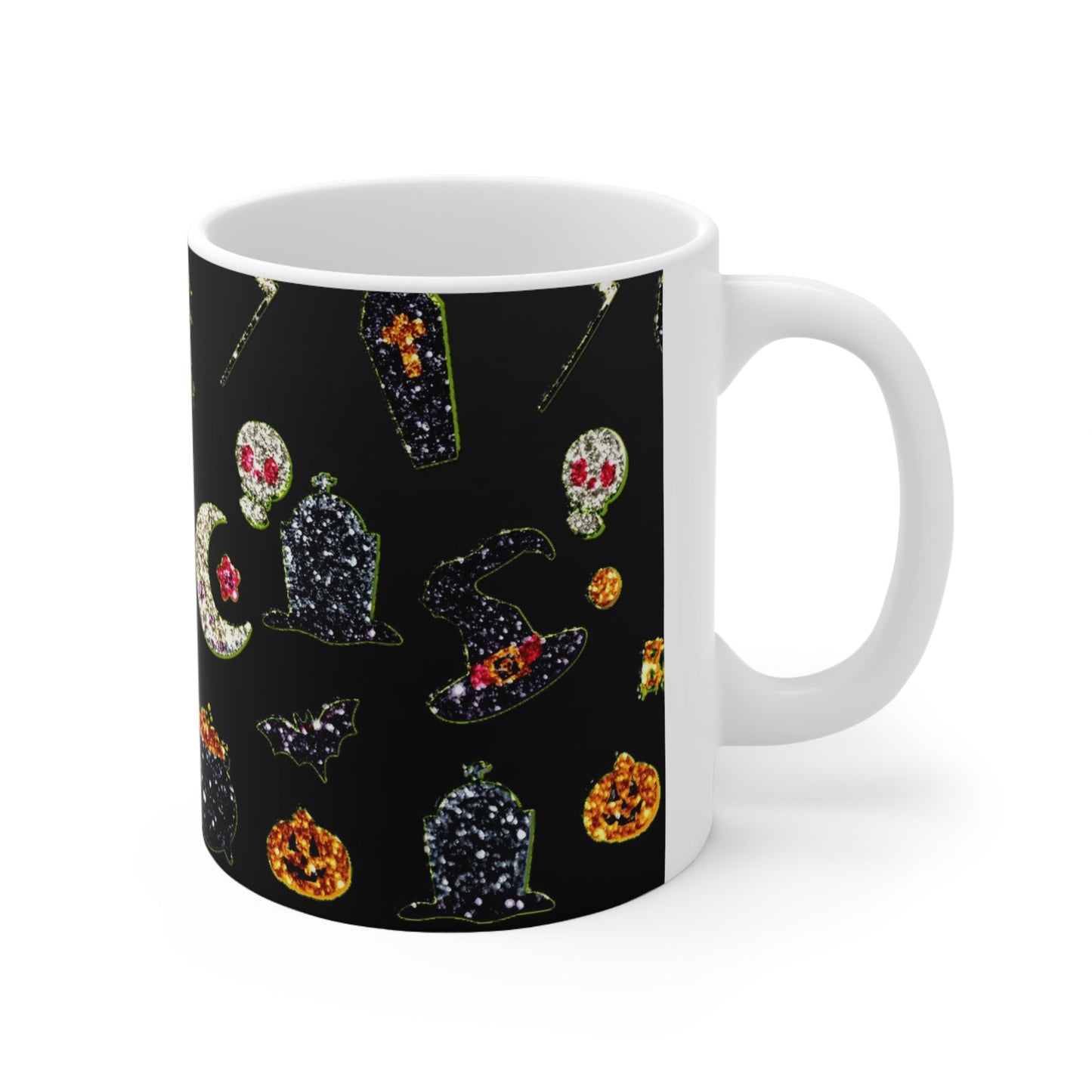 Glitter Halloween Mug 11oz