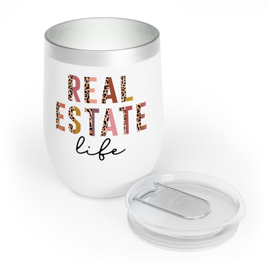 Real Estate Life Chill Wine Tumbler