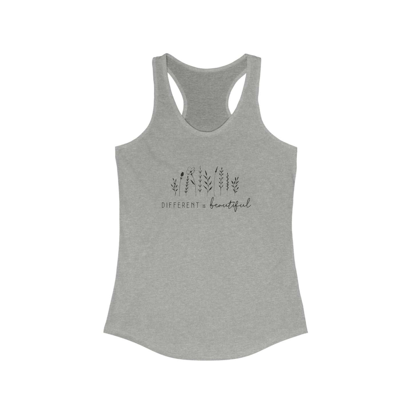 Different is Beautiful Racerback Tank