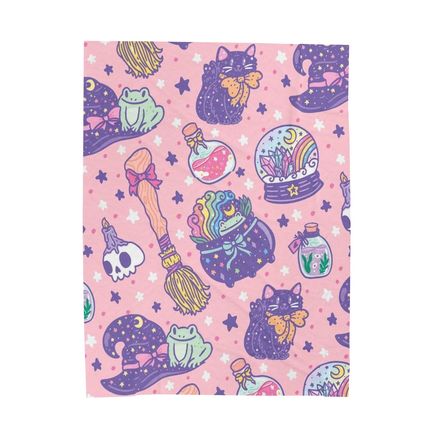 Pink Spook - Velveteen Plush Blanket