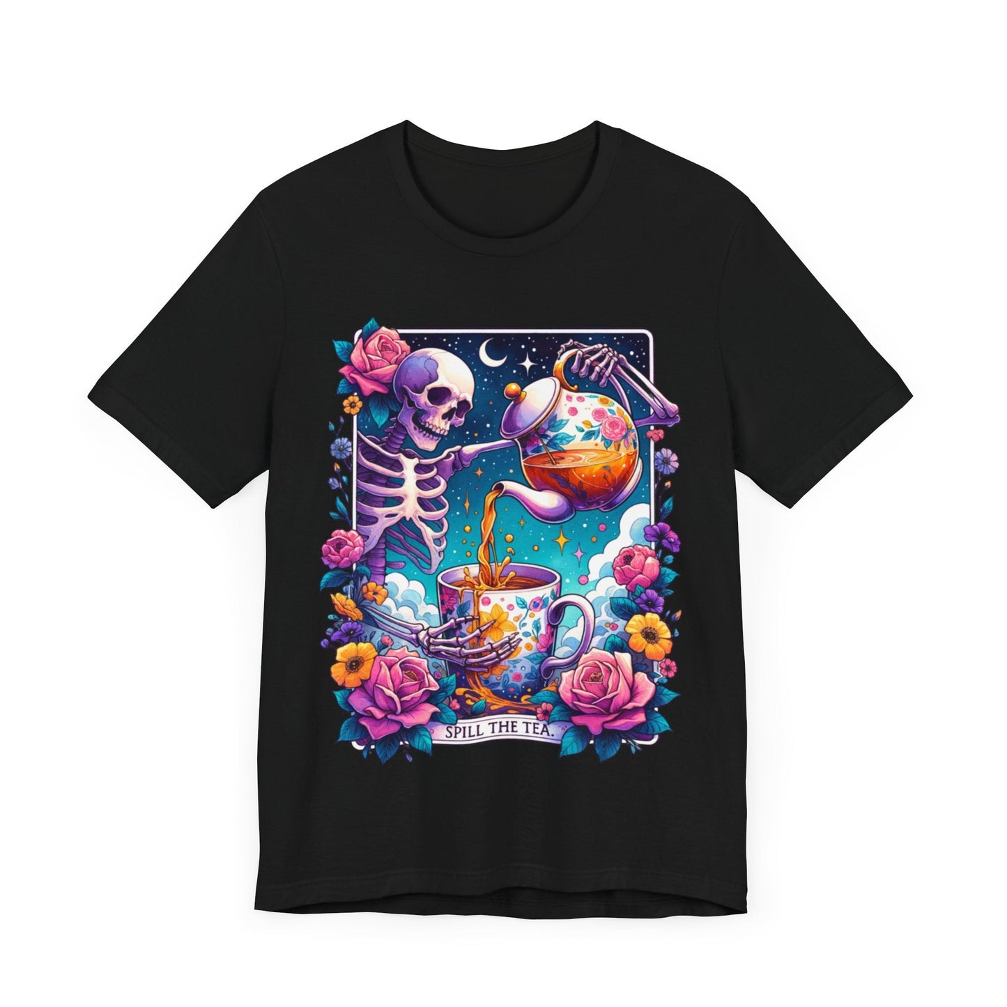 Spillin Tea Tarot  Jersey Short Sleeve Tee