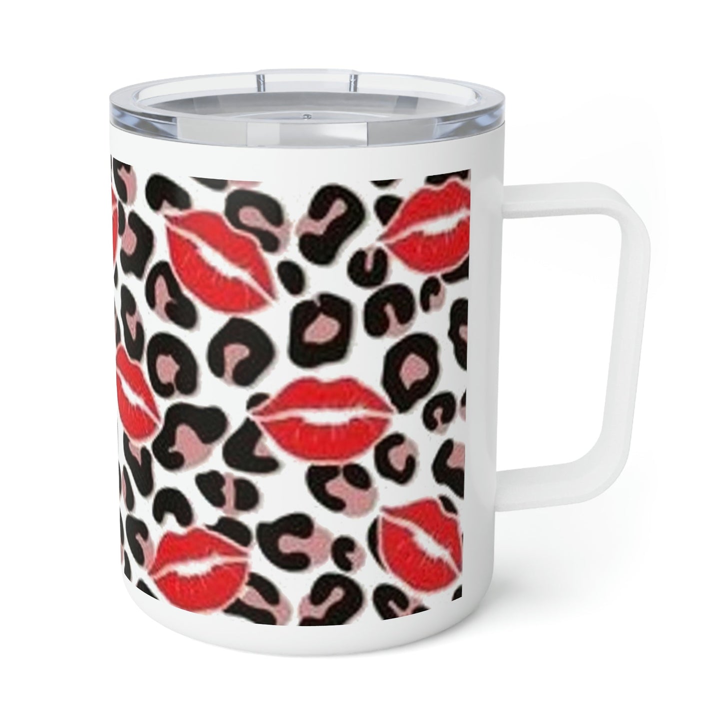 Leopard Lips- Insulated Coffee Mug, 10oz