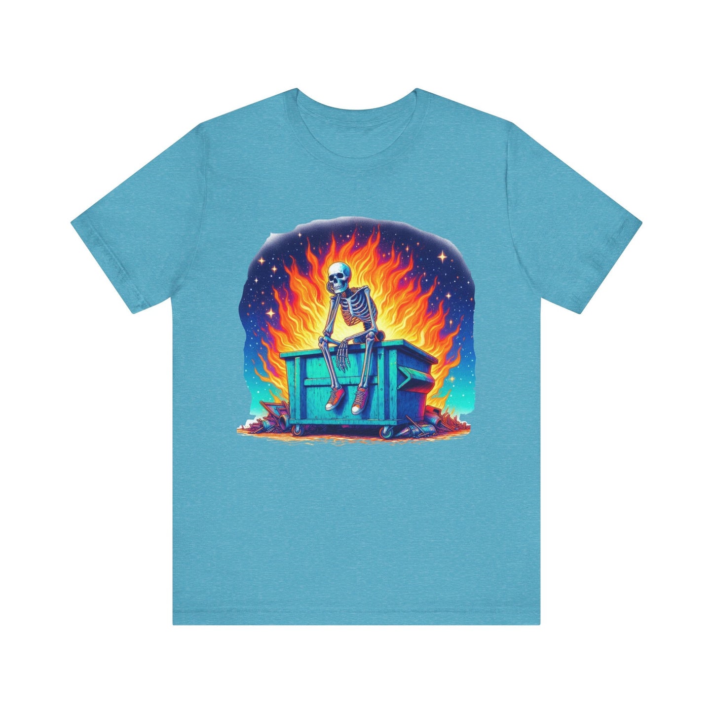 Skellie Dumpster Fire Jersey Short Sleeve Tee