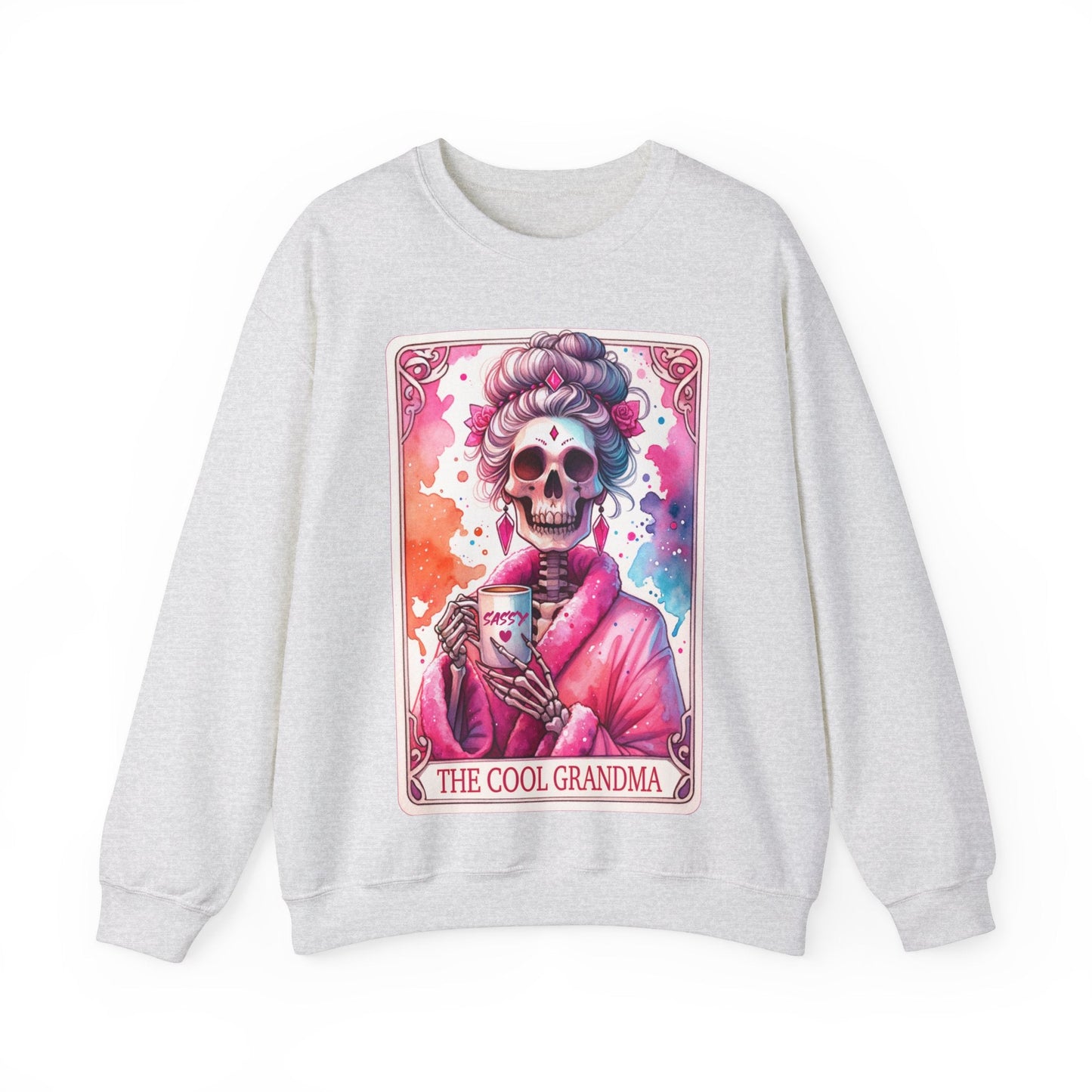 Cool Grandma Tarot Card Heavy Blend™ Crewneck Sweatshirt