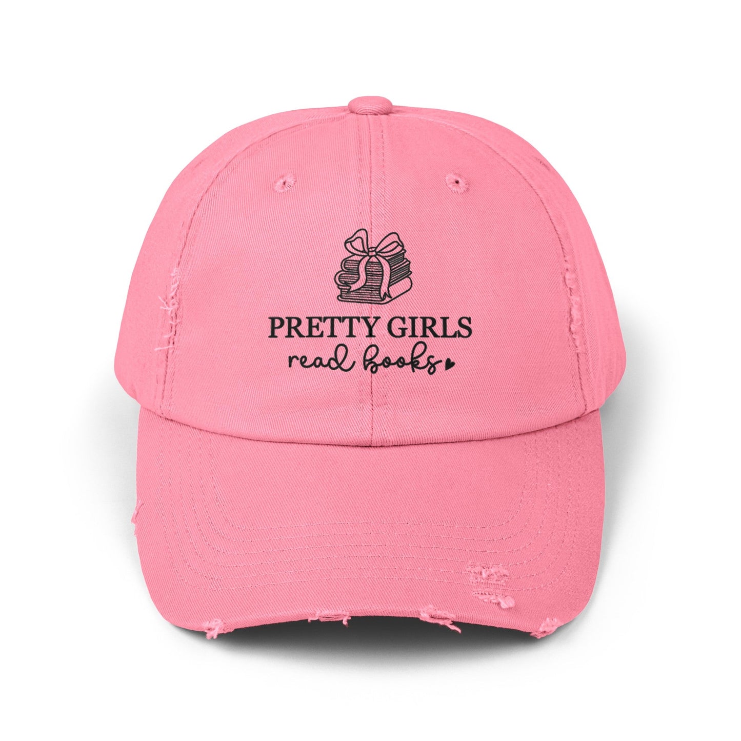 Pretty Girls Read Books Distressed Cap