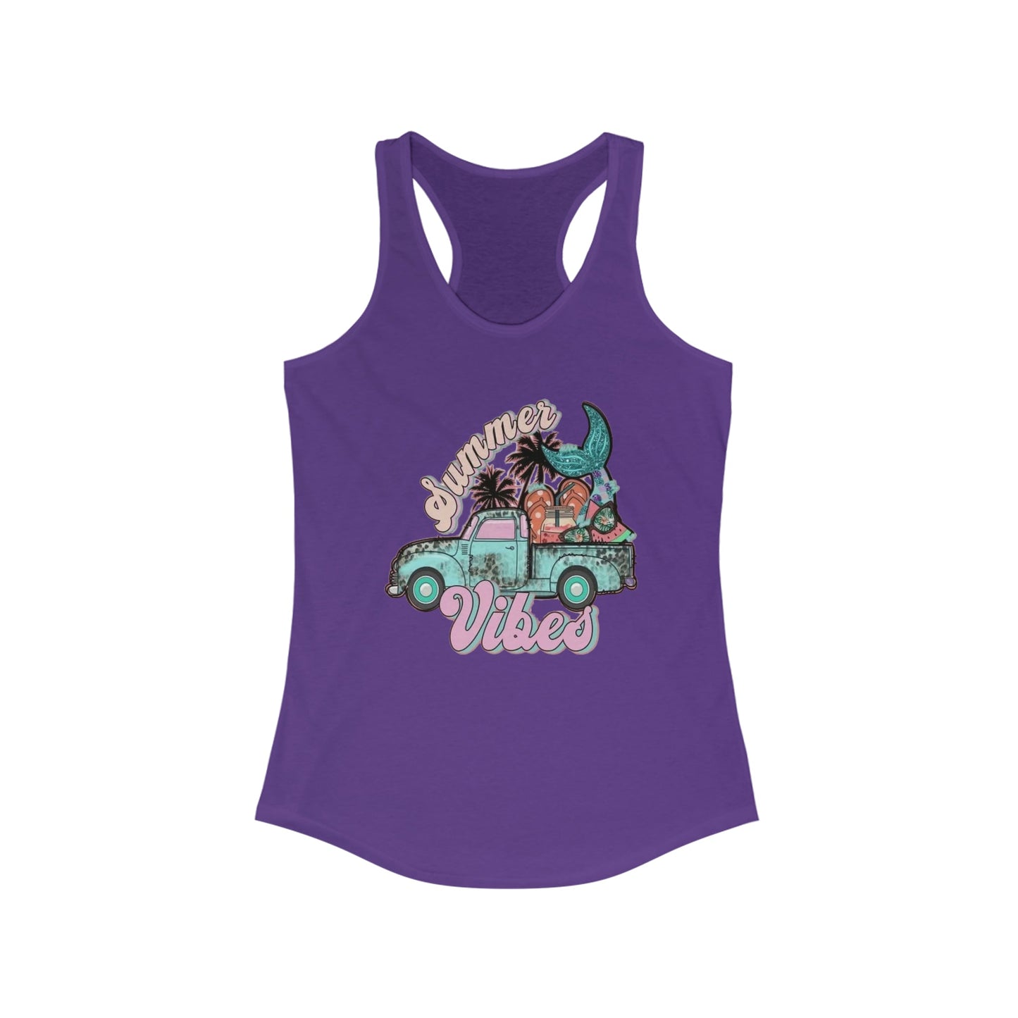 Summer Vibes Truck Racerback Tank