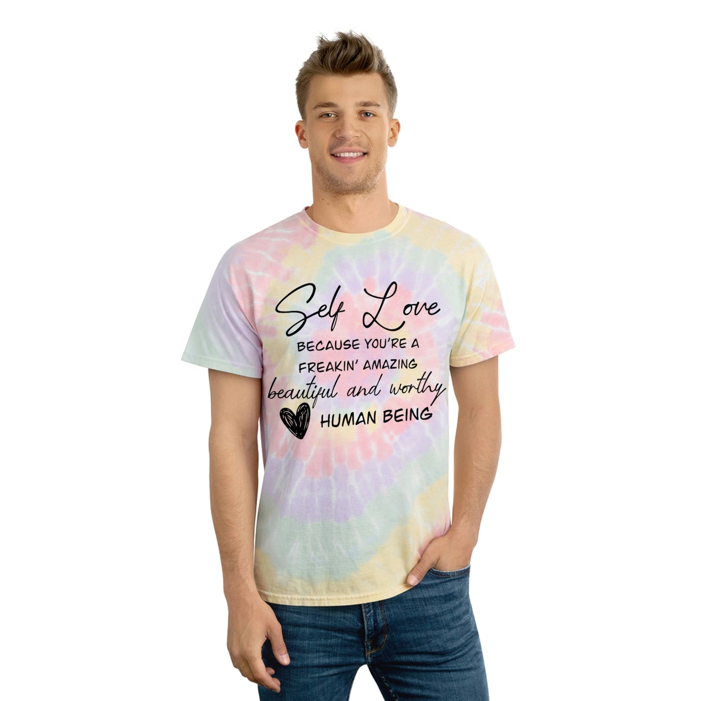 Self Love Spiral Tie-Dye Tee