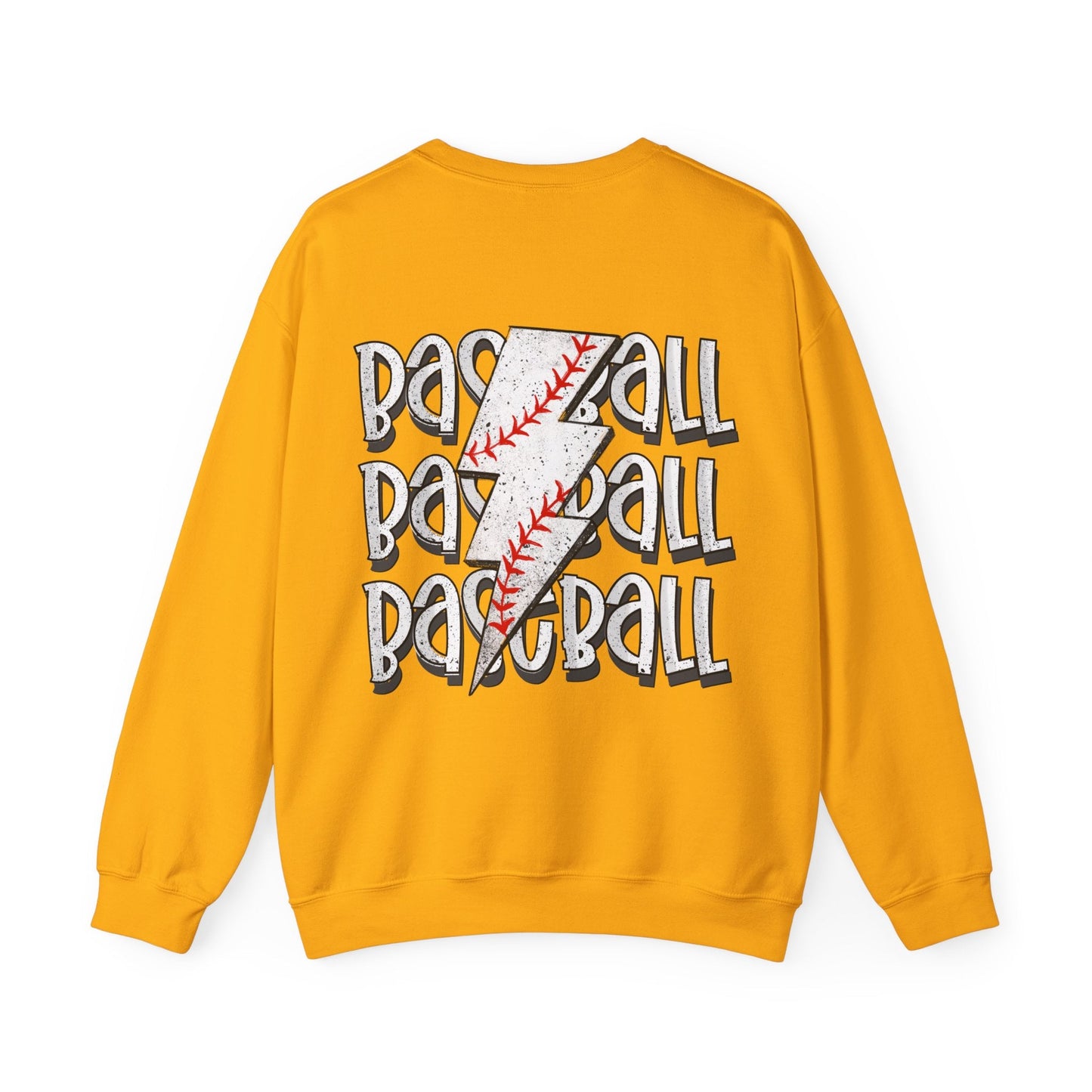 Baseball Lightning Bolt F/B Heavy Blend™ Crewneck Sweatshirt