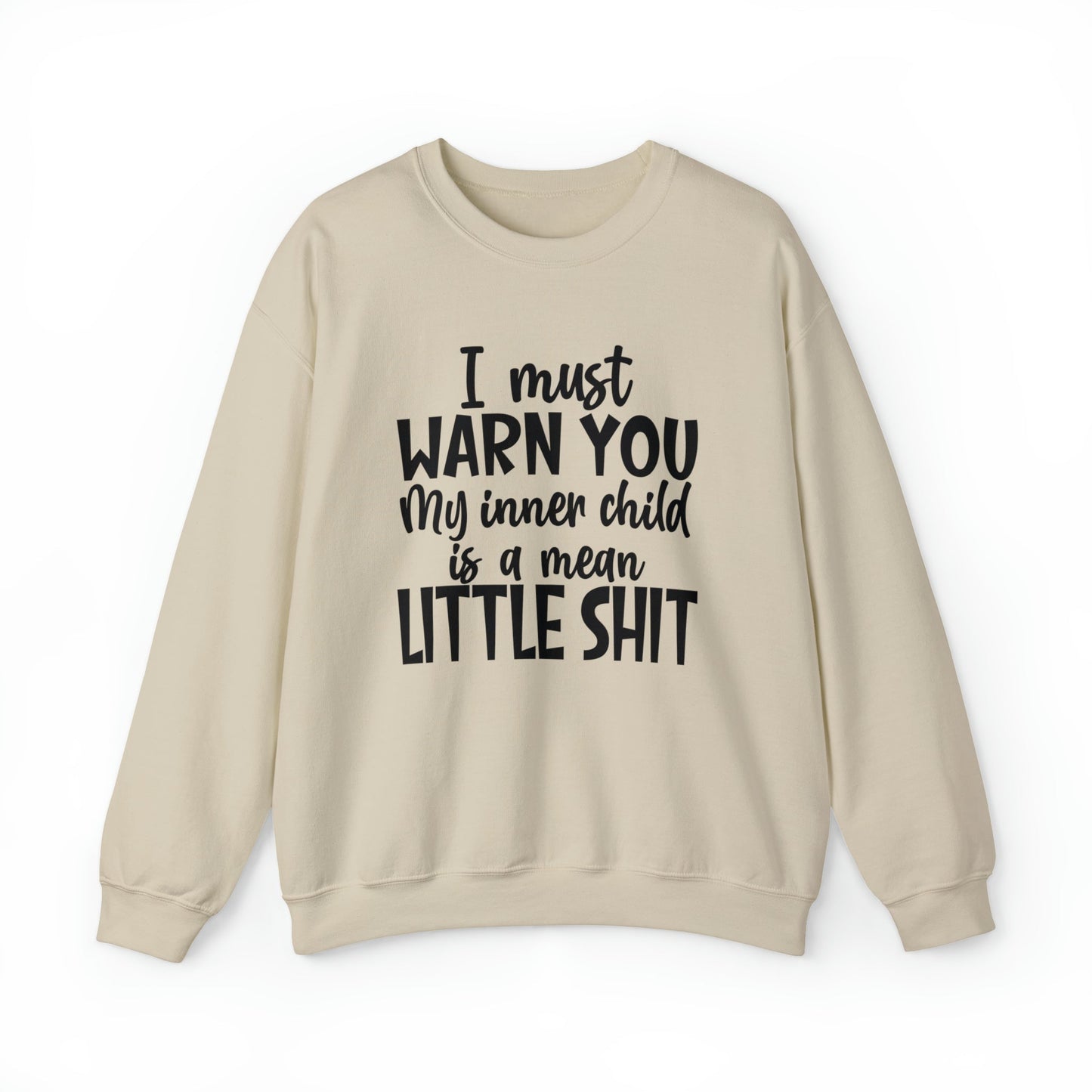 Inner Child Is A Mean Little Shit  Heavy Blend™ Crewneck Sweatshirt