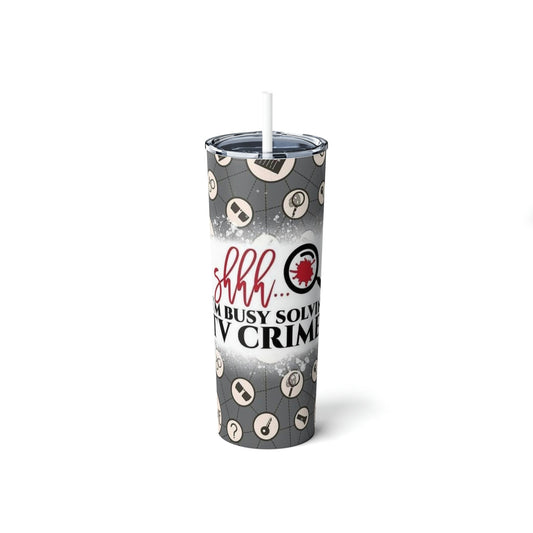 TV Crimes Skinny Tumbler