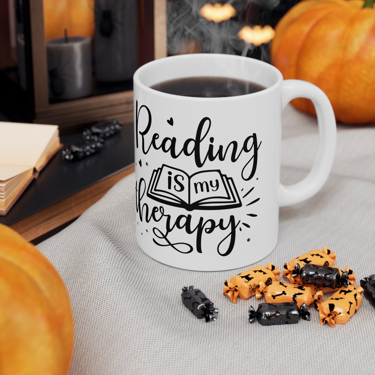 Reading is my Therapy Ceramic Mug 11oz