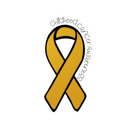 Childhood Cancer Awareness Ribbon Sticker