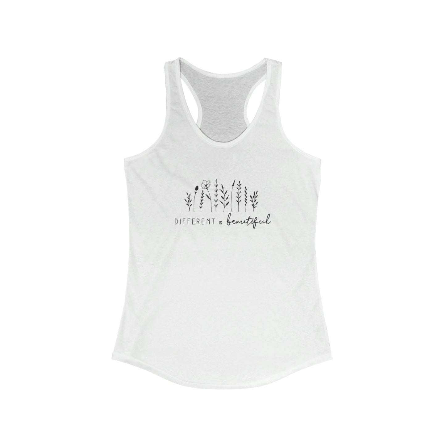 Different is Beautiful Racerback Tank