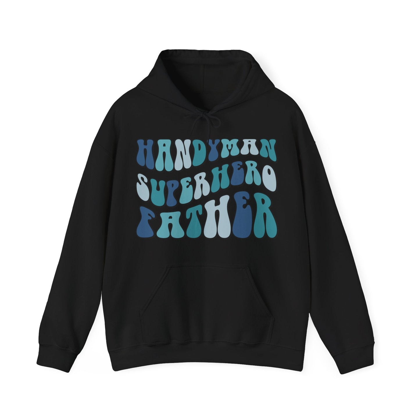 Handyman Superhero Father Heavy Blend™ Hooded Sweatshirt