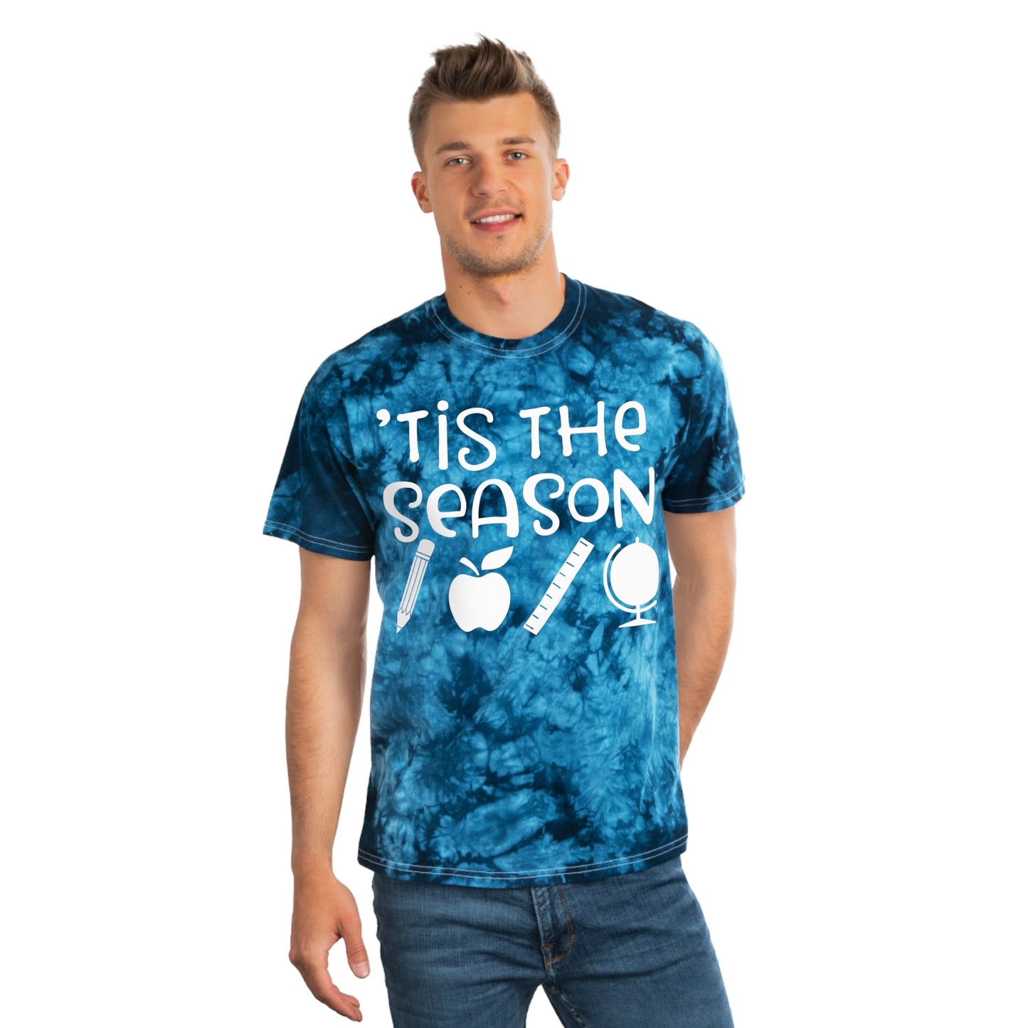 Tis the School Season- Tie-Dye Tee, Crystal