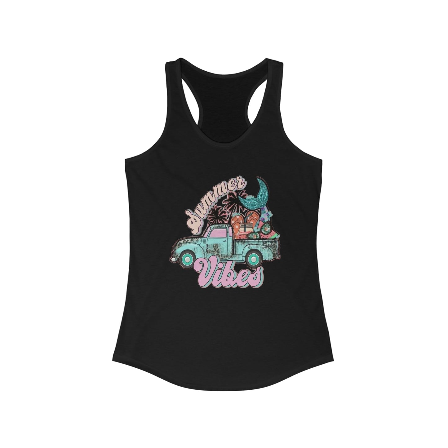 Summer Vibes Truck Racerback Tank