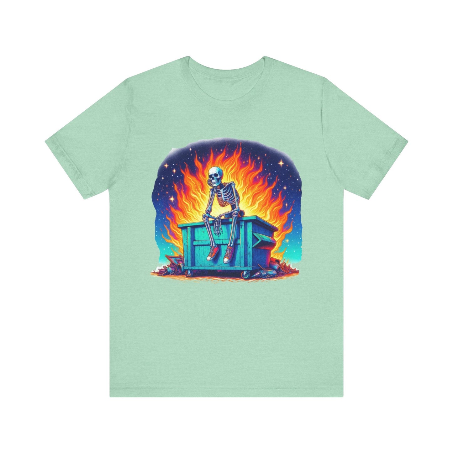 Skellie Dumpster Fire Jersey Short Sleeve Tee