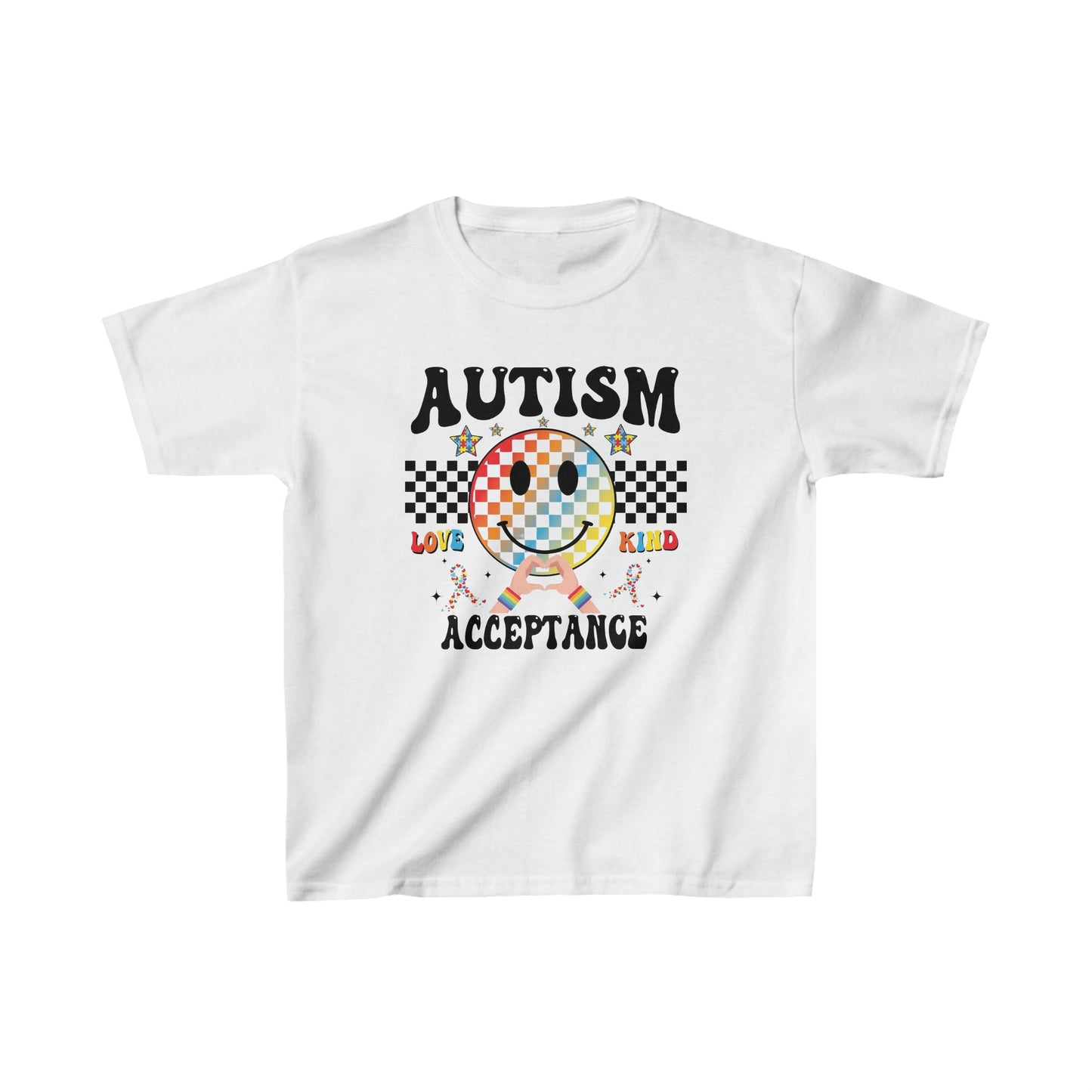 Autism Acceptance- Kids Heavy Cotton™ Tee