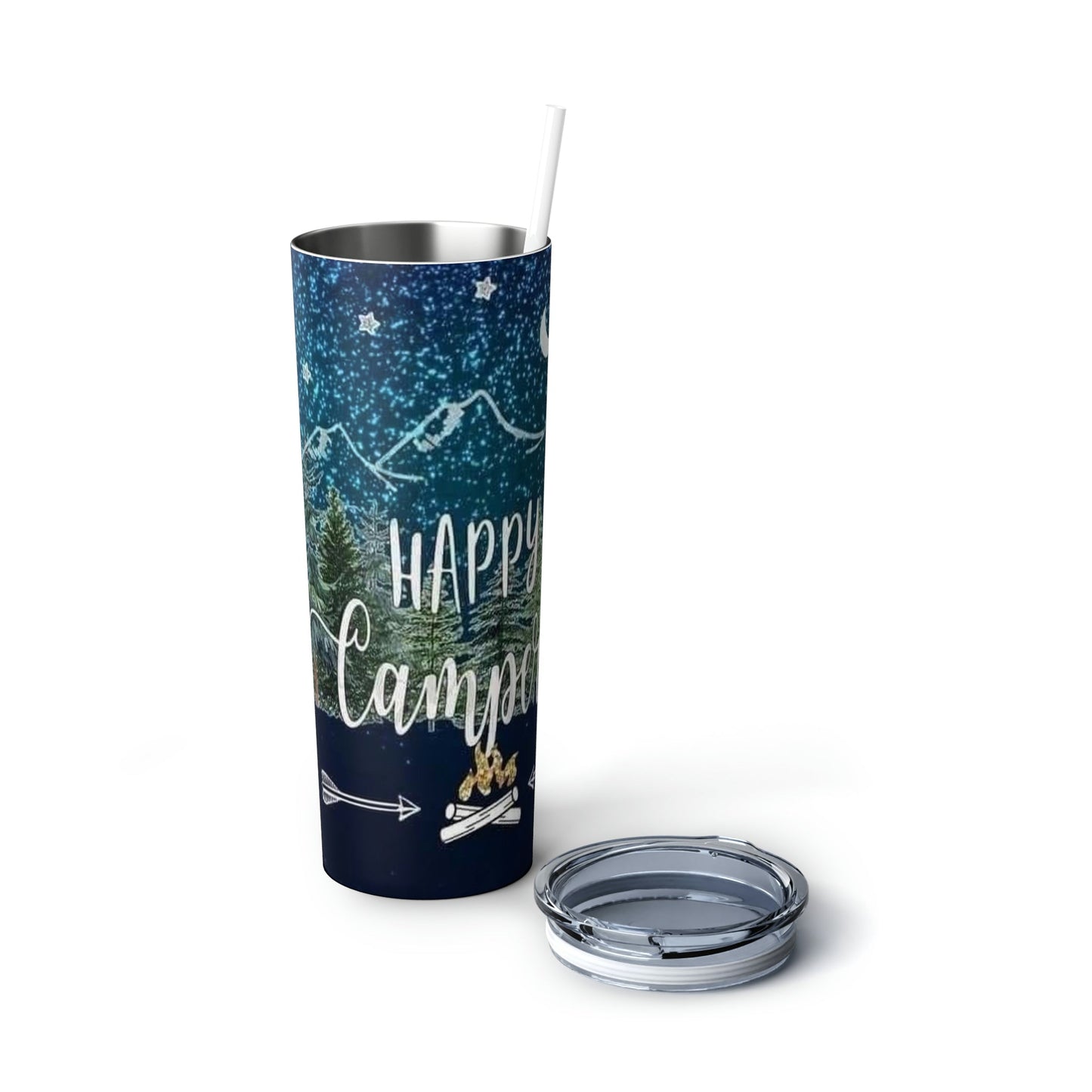 Happy Camper - Skinny Tumbler