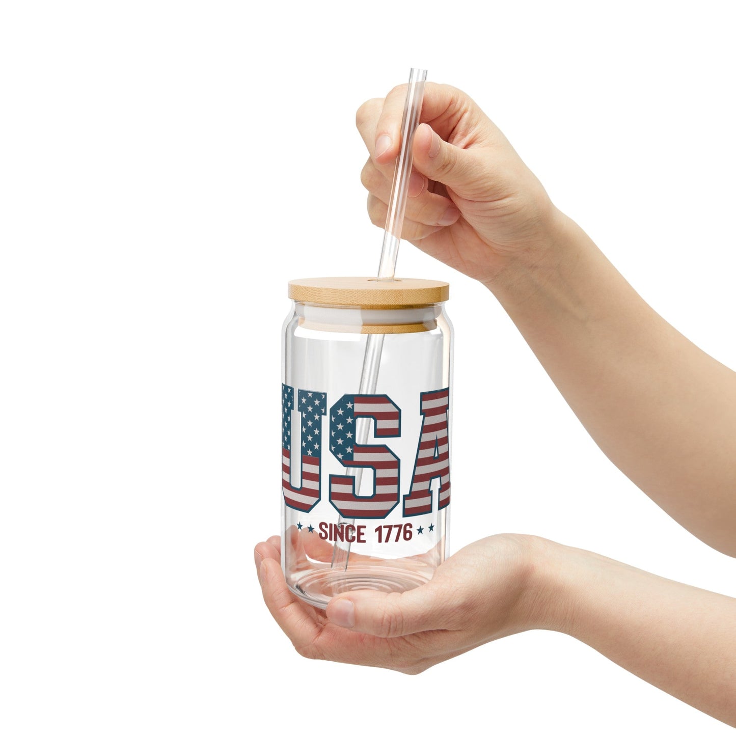 USA Since 1776 Sipper Glass, 16oz