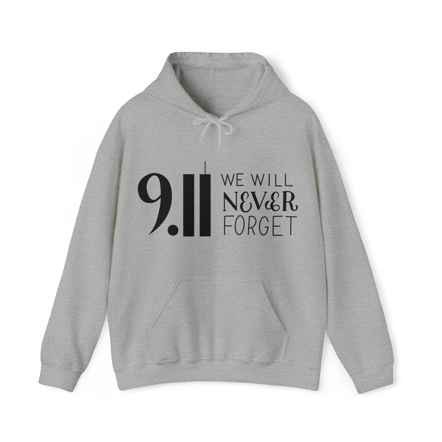 9.11 We Will Never Forget Heavy Blend™ Hooded Sweatshirt