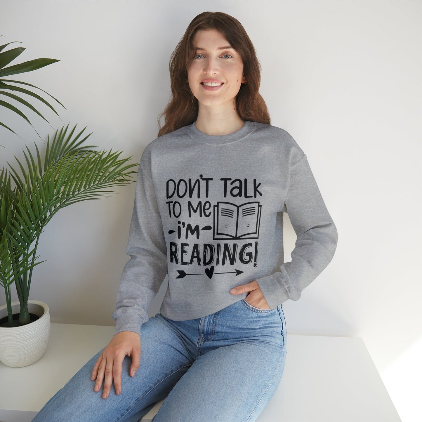 Don’t Talk  Heavy Blend™ Crewneck Sweatshirt