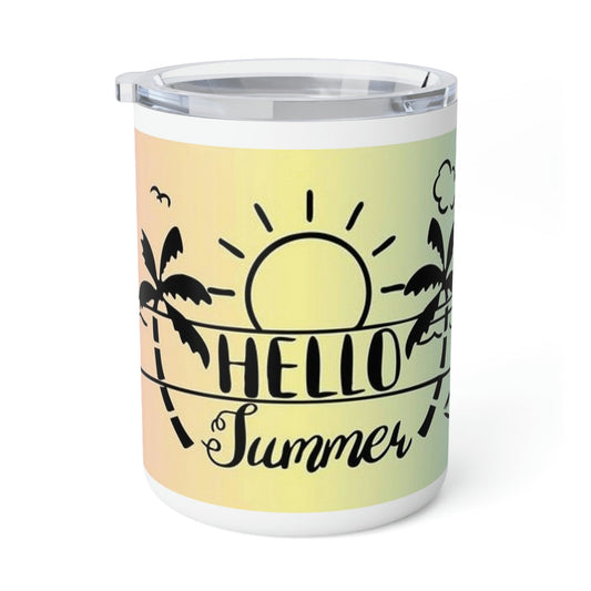 Hello Summer- Insulated Coffee Mug, 10oz