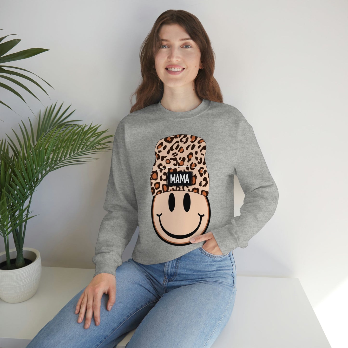 Smiley Mama Beanie Sweatshirt