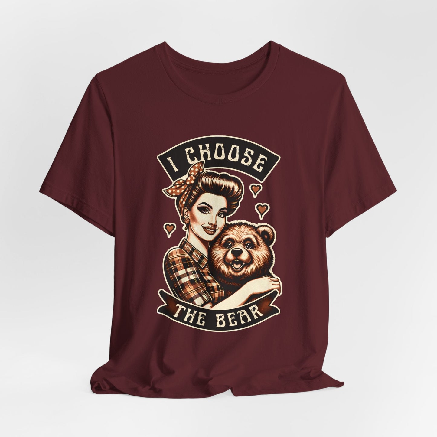 I Choose The Bear Jersey Short Sleeve Tee