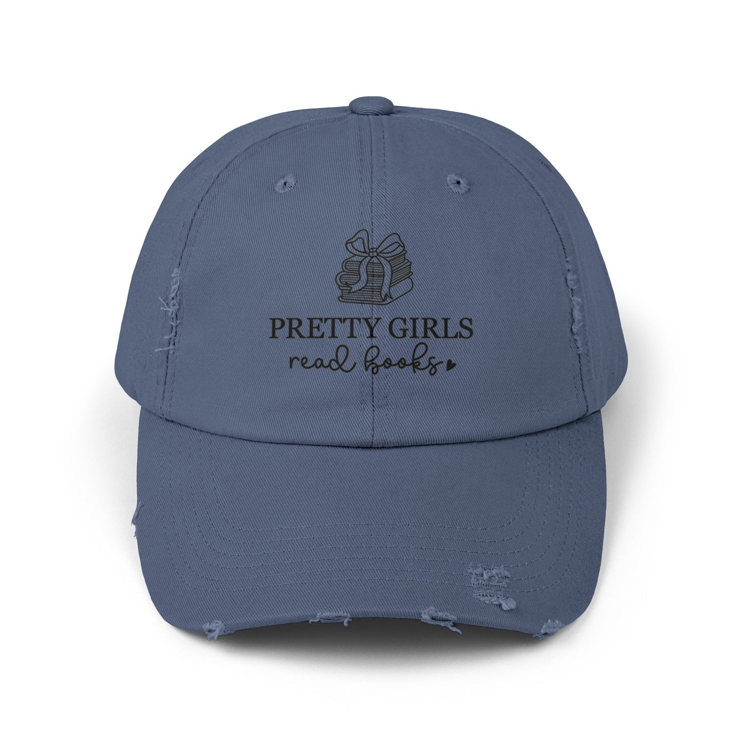 Pretty Girls Read Books Distressed Cap