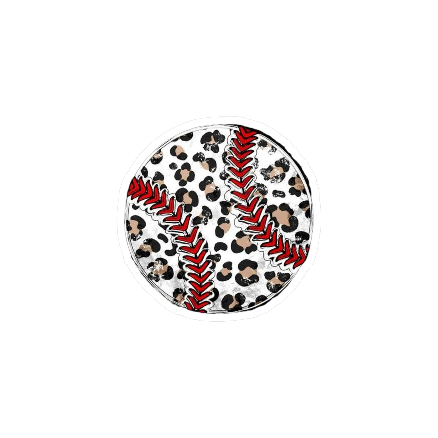 Leopard Baseball Sticker