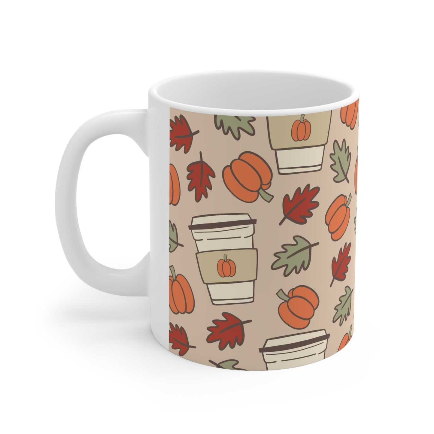 Coffee Pumpkin Ceramic Mug 11oz