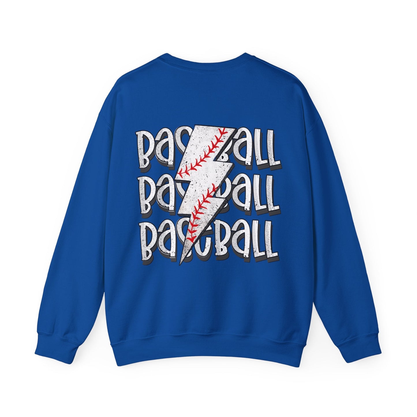 Baseball Lightning Bolt F/B Heavy Blend™ Crewneck Sweatshirt