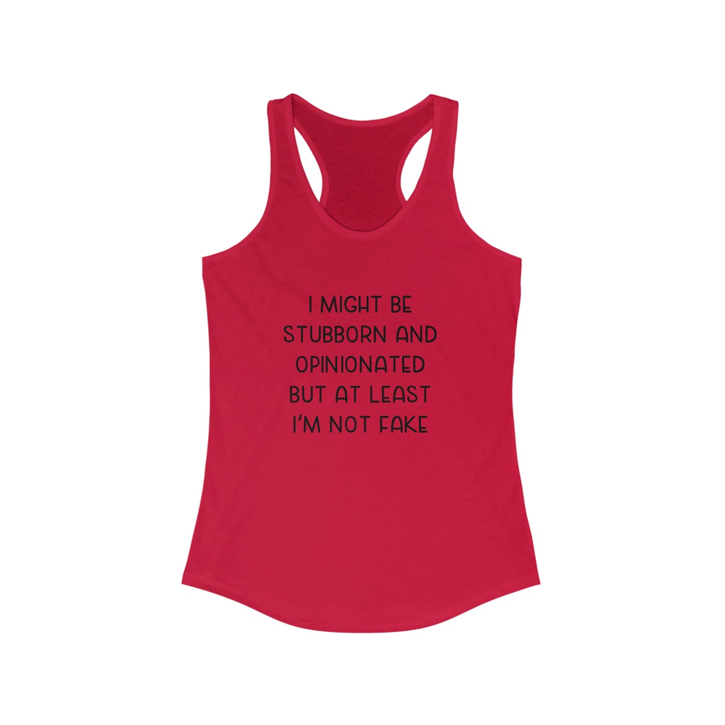 Not Fake Racerback Tank