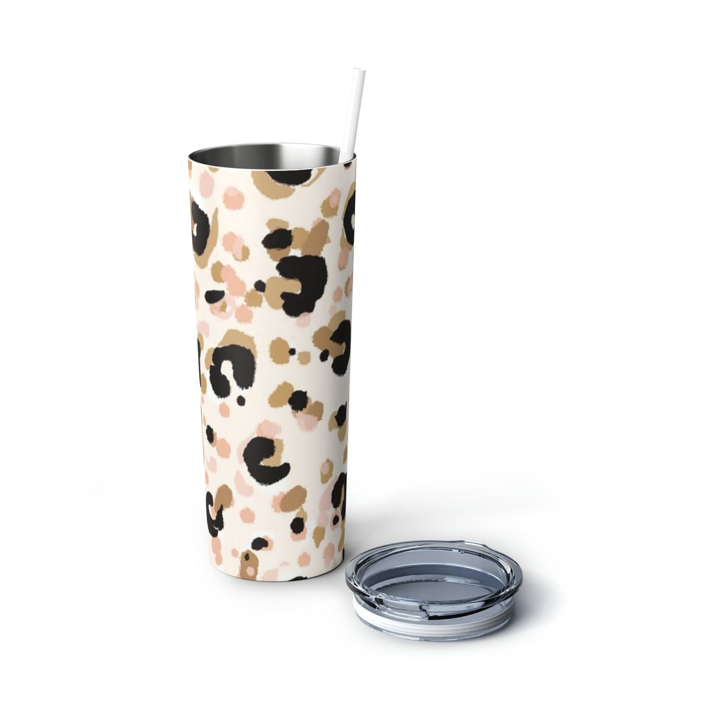 Pastel Leopard Skinny Tumbler