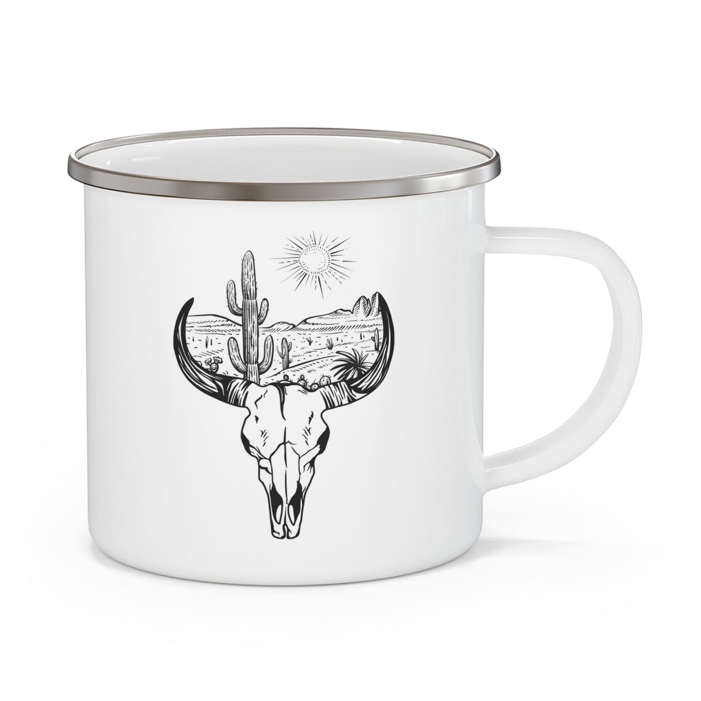 Dessert Skull Enamel Camping Mug