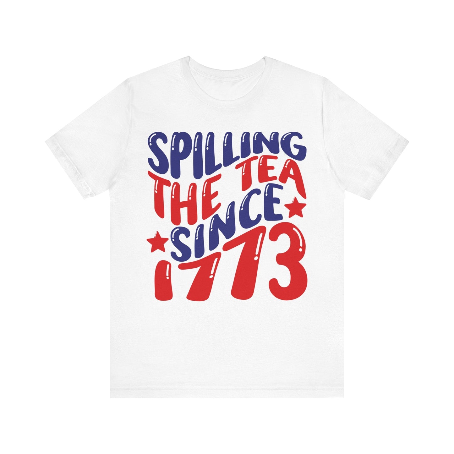 Retro Spilling The Tea Since 1773 Jersey Short Sleeve Tee