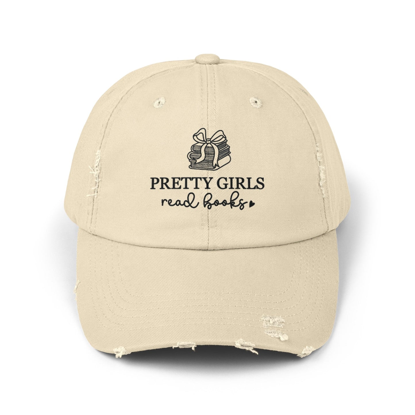 Pretty Girls Read Books Distressed Cap