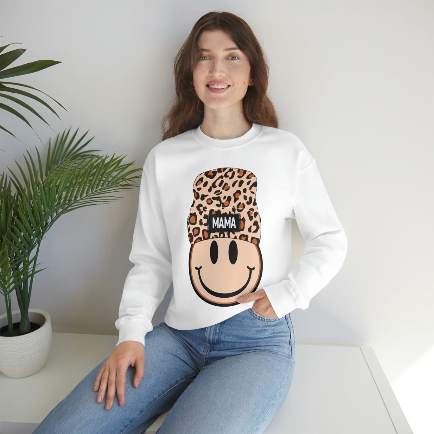 Smiley Mama Beanie Sweatshirt