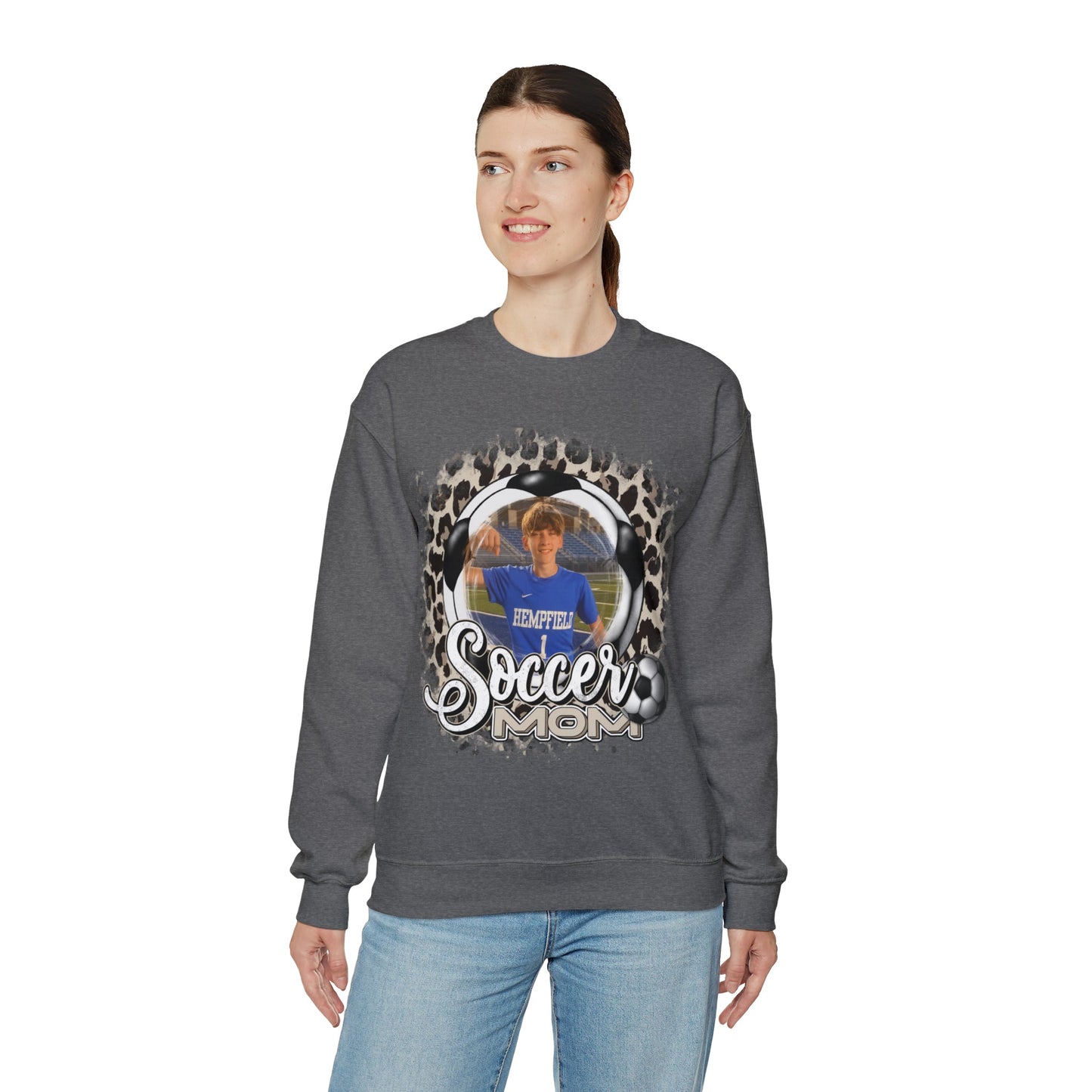 Custom Soccer Mom Heavy Blend™ Crewneck Sweatshirt