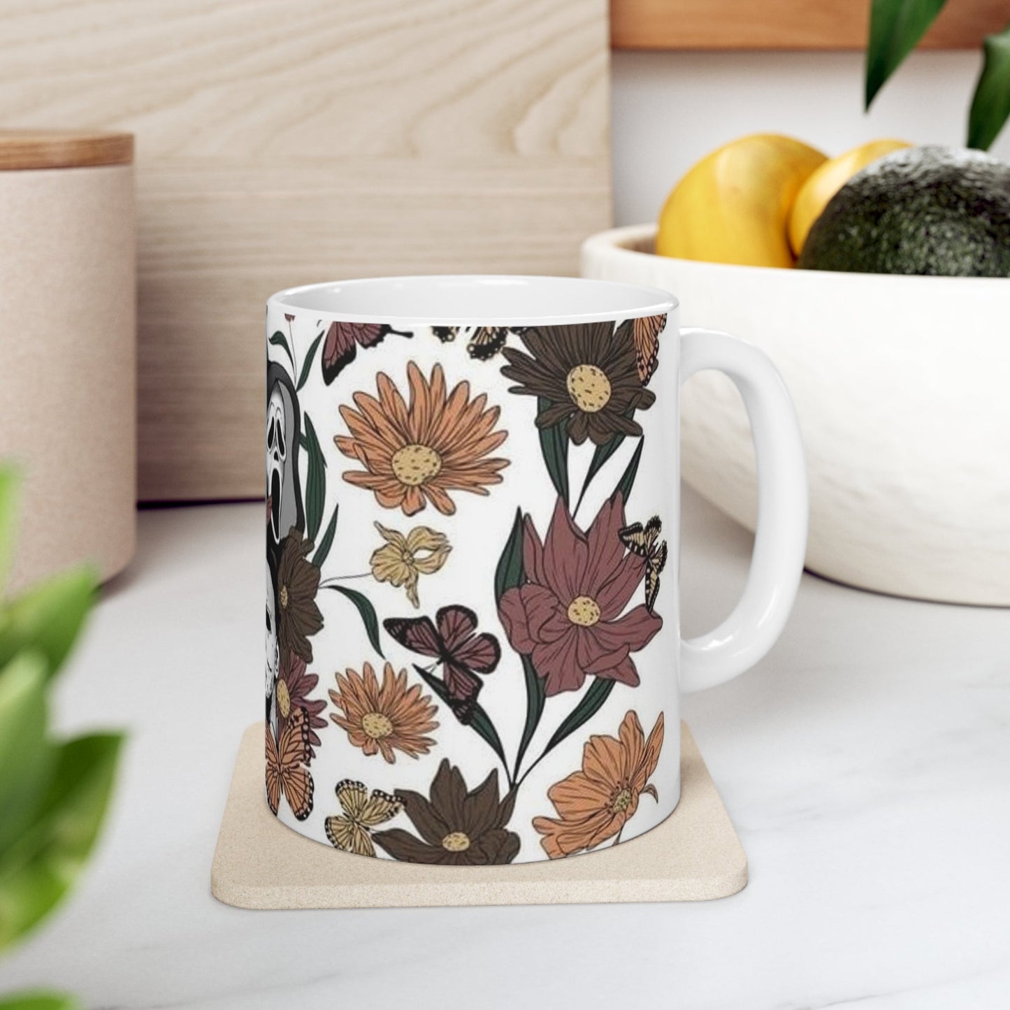 Floral Horror Boys Ceramic Mug 11oz