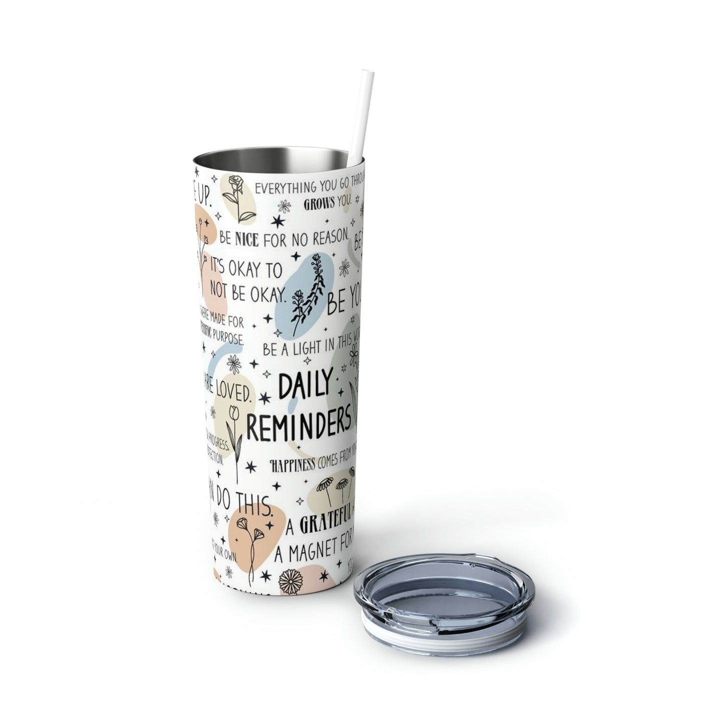 Daily Reminders- Skinny Tumbler