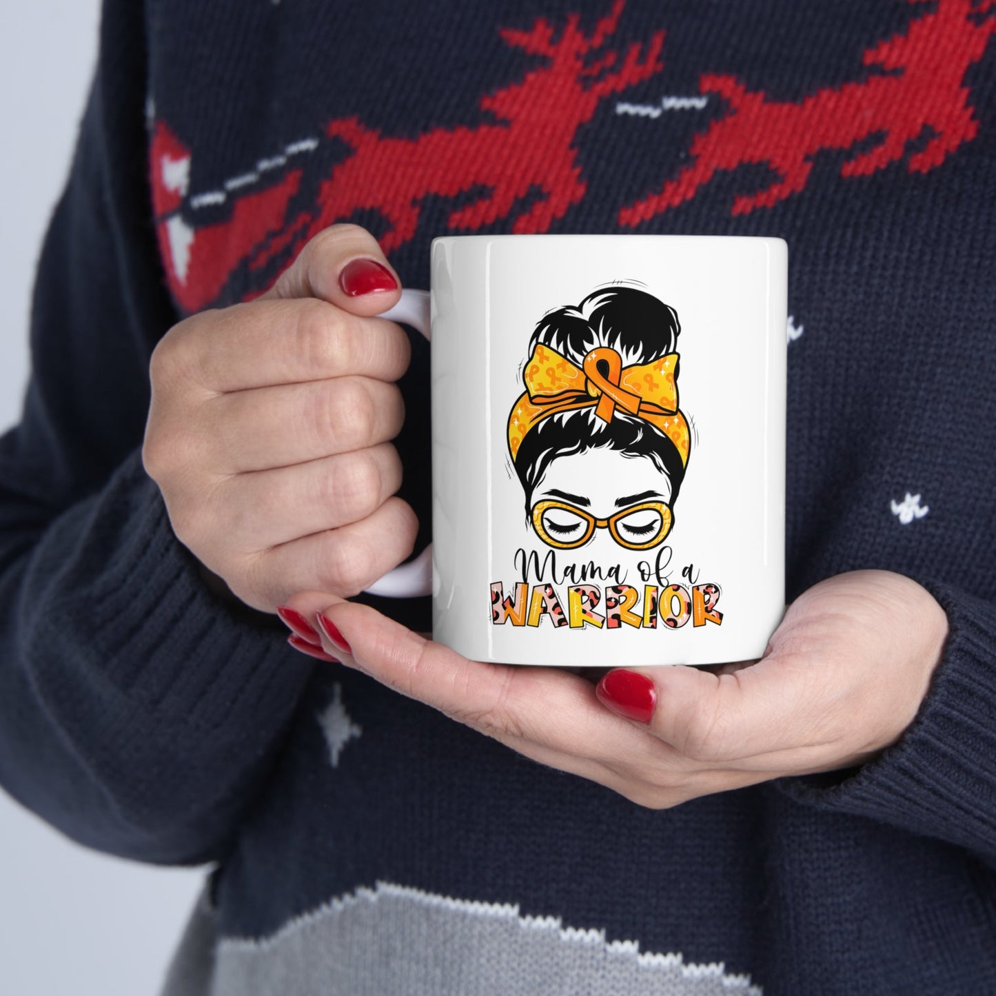 Mama of a Warrior Ceramic Mug 11oz