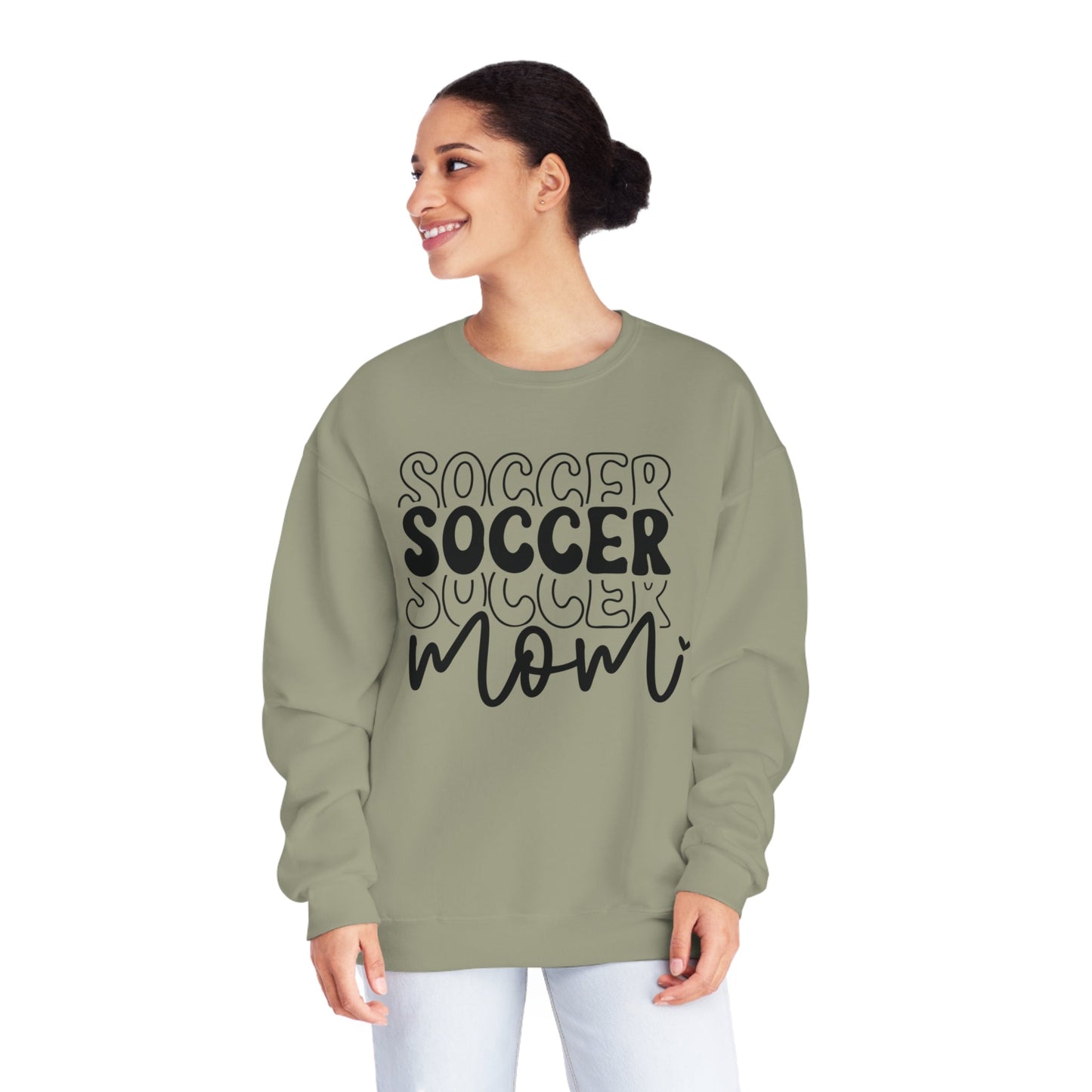 Stacked Soccer Mom NuBlend® Crewneck Sweatshirt